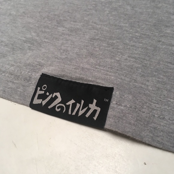 Pink Dolphin Gray Shirt Logo Street Hip Hop Japan - Picture 4 of 8